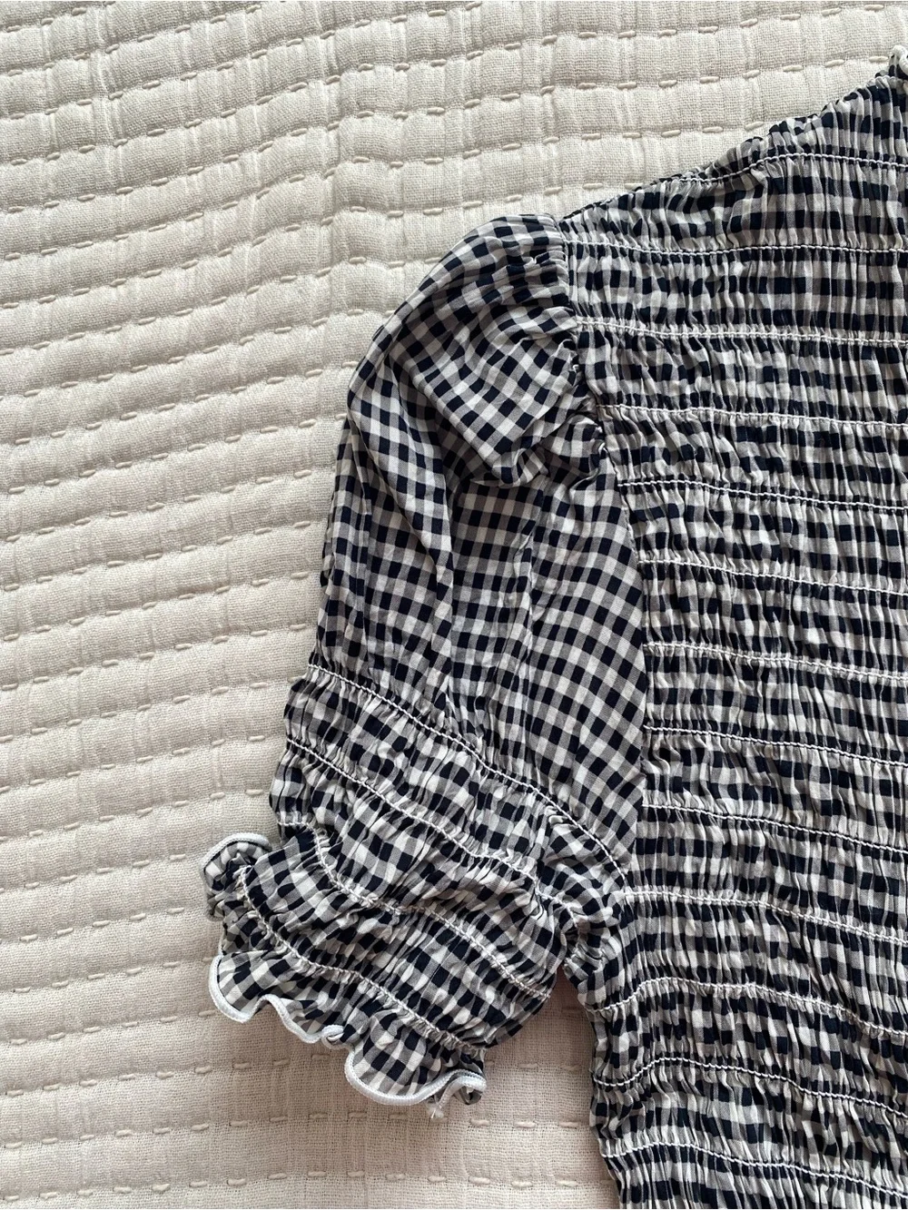 Reformation Aggie Top M Gingham